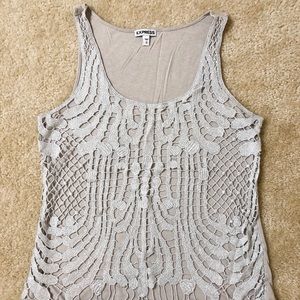 Express Silver Tank Top
